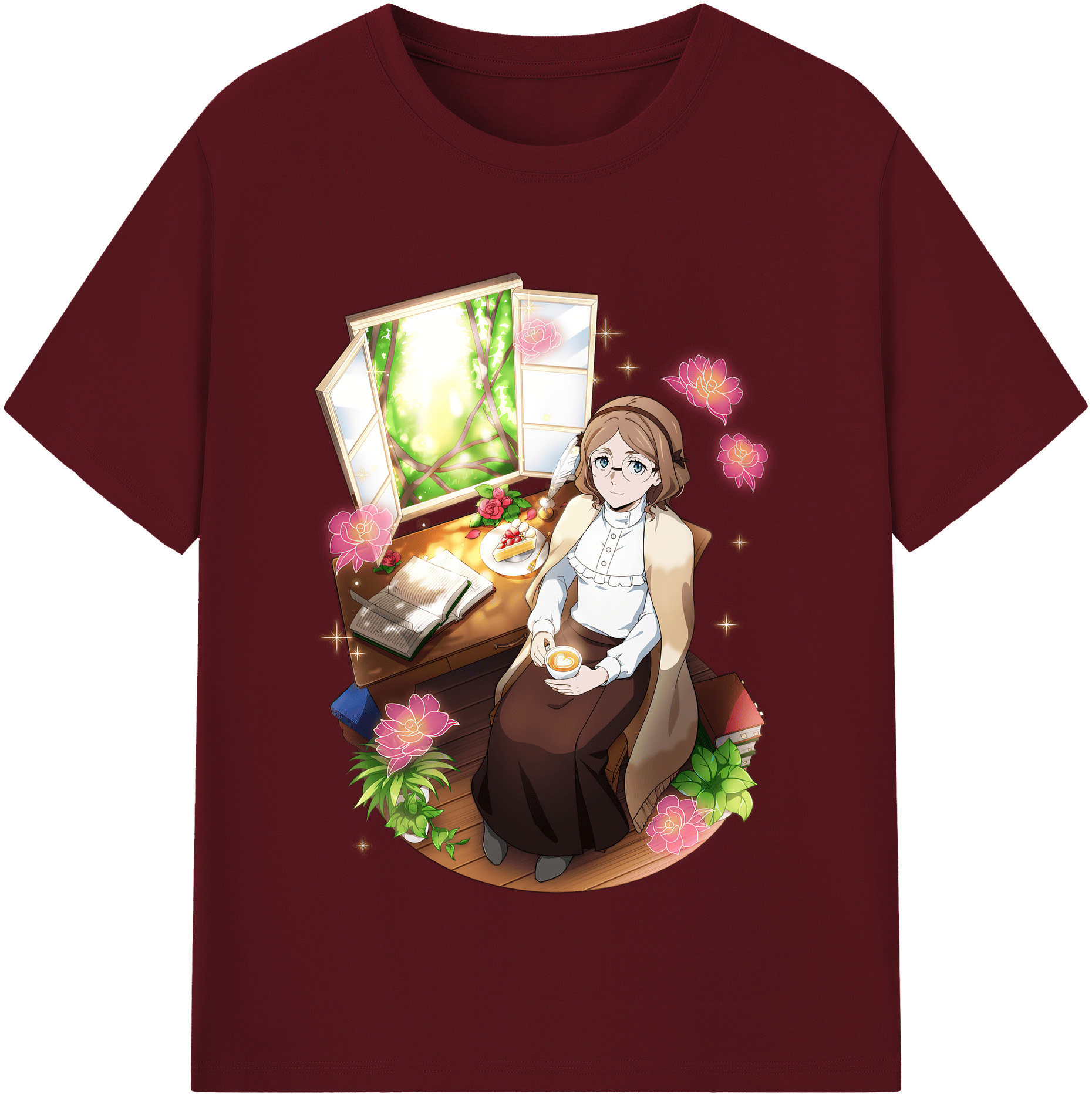 （画像用） 文豪ストレイドッグス Bungo Stray Dogs 綿100％半袖Tシャツ（フロントプリント）